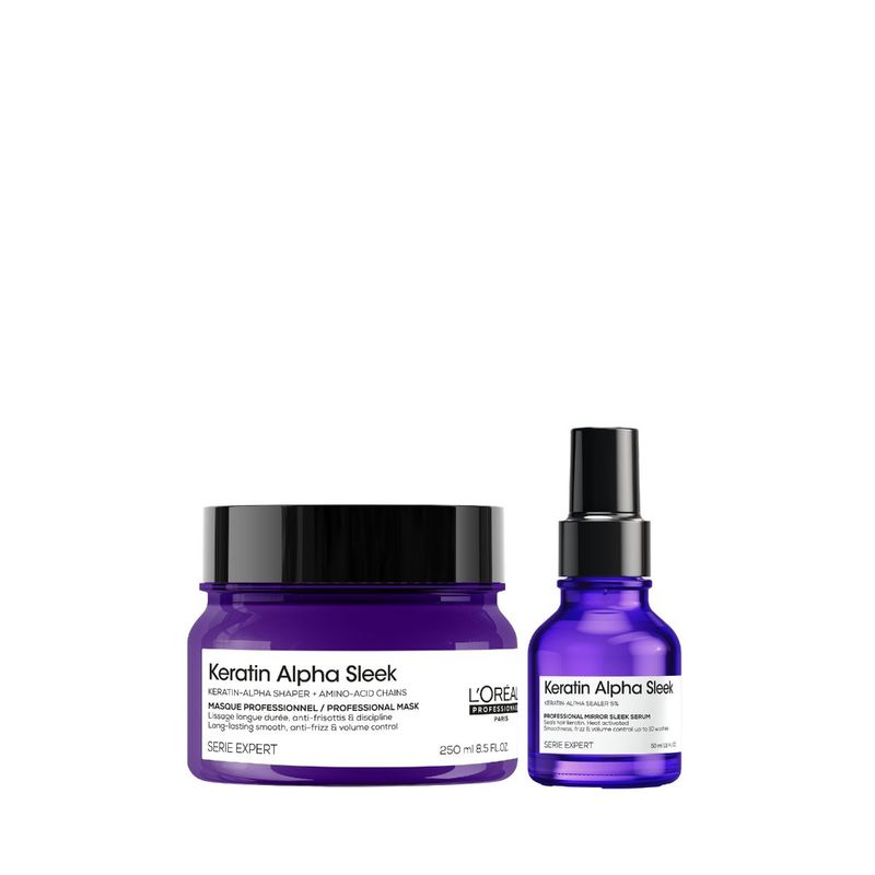Kit Mascara + Sérum Keratin Alpha Sleek | Serie Expert | L'Oréal Professionnel