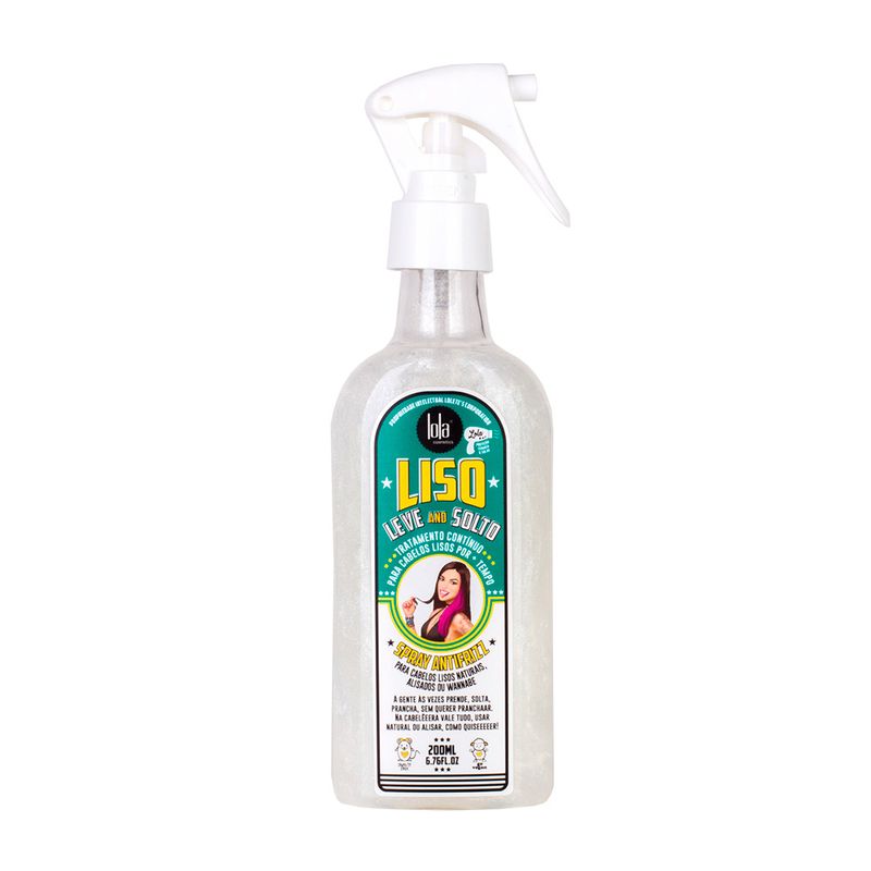 Kit Shampoo + Tratamiento + Spray Liso Leve e Solto Lola Cosmetics