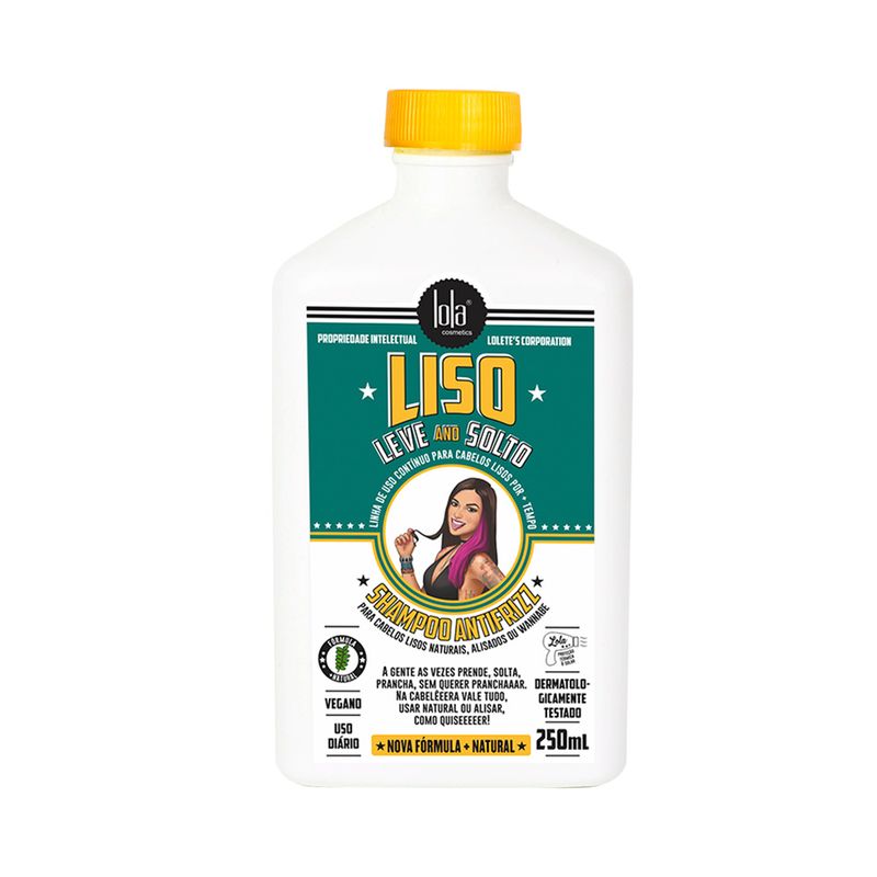 Kit Shampoo + Tratamiento + Spray Liso Leve e Solto Lola Cosmetics