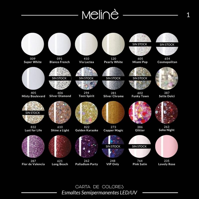 Combo Esmaltado Semipermanente Meliné Chico