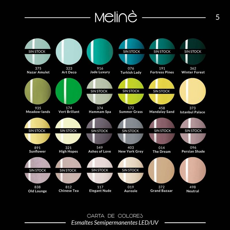 24 Esmaltes Semipermanentes Meline
