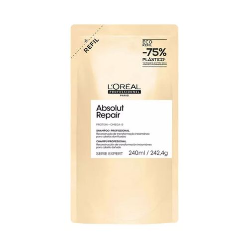 Refill  Shampoo Reconstrutor para Cabelos Danificados y Finos L'Oréal Professionnel Serie Expert Absolut Repair 240ml