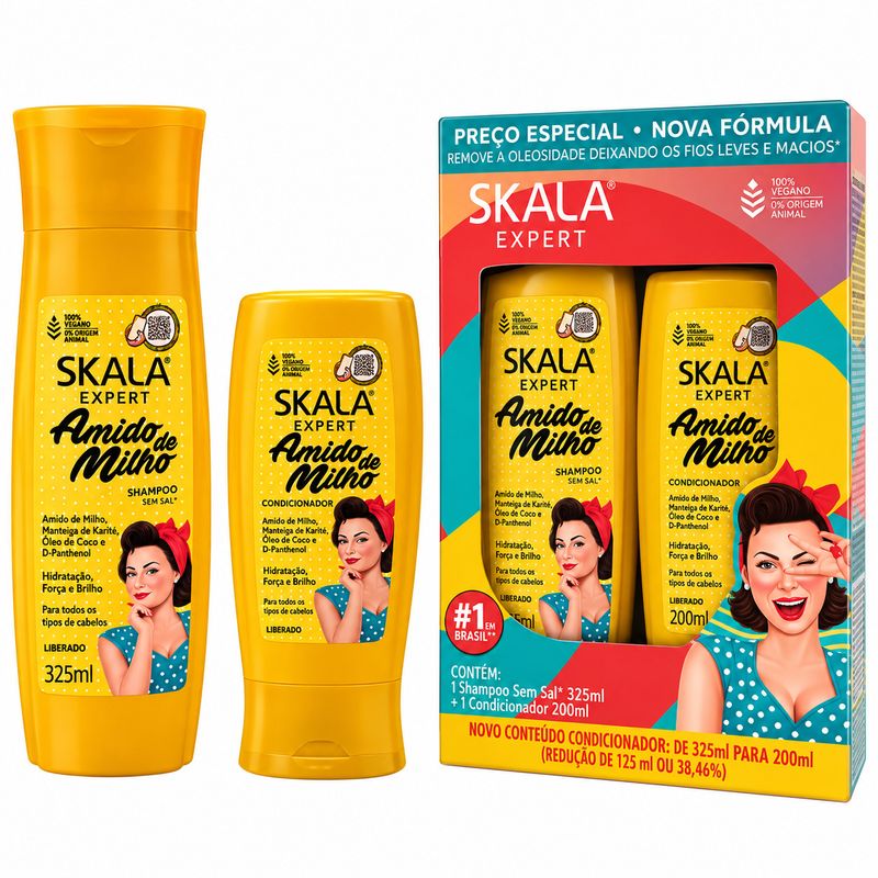 KIT SH+ENJ AMIDO DE MILHO SKALA