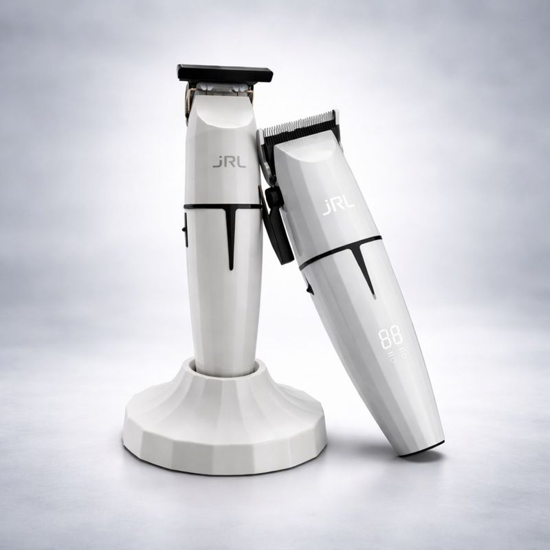 Combo Máquina De Corte Onyx + Trimmer Profesional Onyx White Ghost JRL