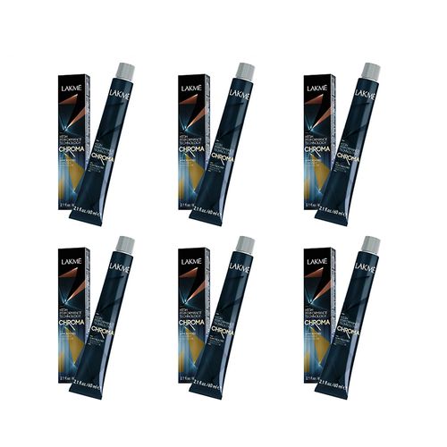 Combo 6 Tinturas Sin Amoníaco High Performance x60ml Chroma Lakmé