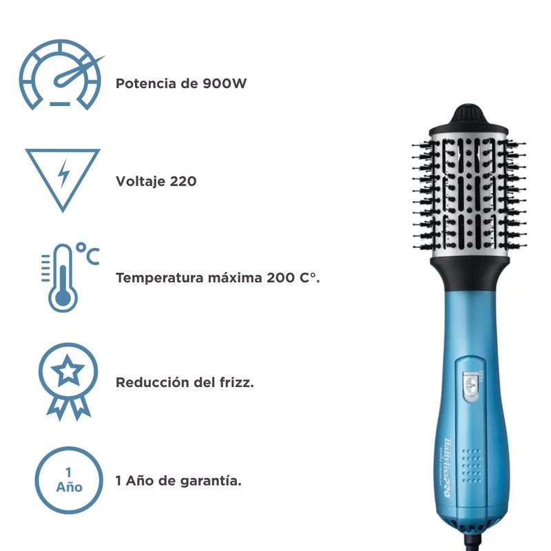 Combo Cepillo Eléctrico Nano Titanium Brush + Sérum Deep Care | Babyliss & Lakmé