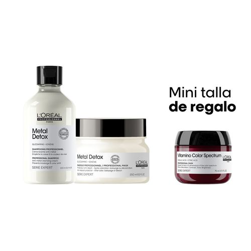 Shampoo + Máscara Metal Detox Serie Expert L'Oréal Professionnel
