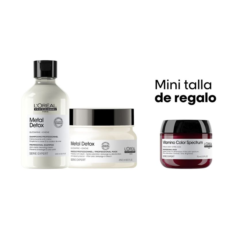 Shampoo + Máscara Metal Detox Serie Expert L'Oréal Professionnel
