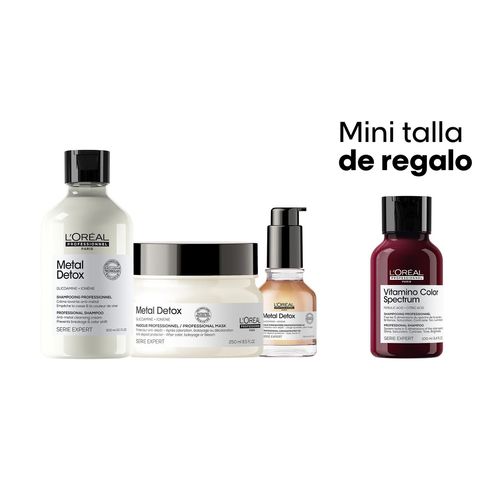 Kit Shampoo + Máscara + Óleo Metal Detox L'Oréal Professionnel