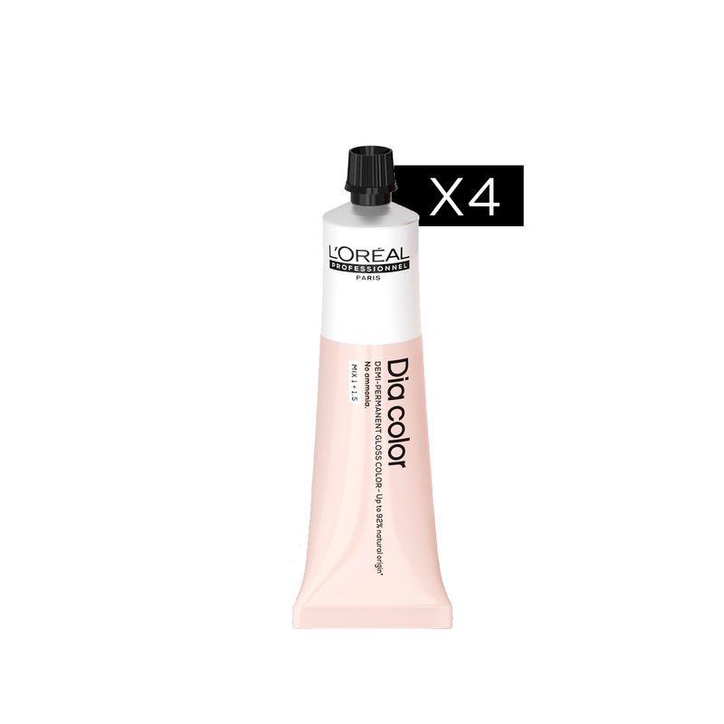 Kit x4 Tinturas Coloración Profesional Tono Sobre Tono Dia Color x60grs L'Oréal Professionnel