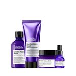 Kit Shampoo + Tratamiento + Máscara + Sérum Keratin Alpha Sleek | Serie Expert | L'Oréal Professionnel