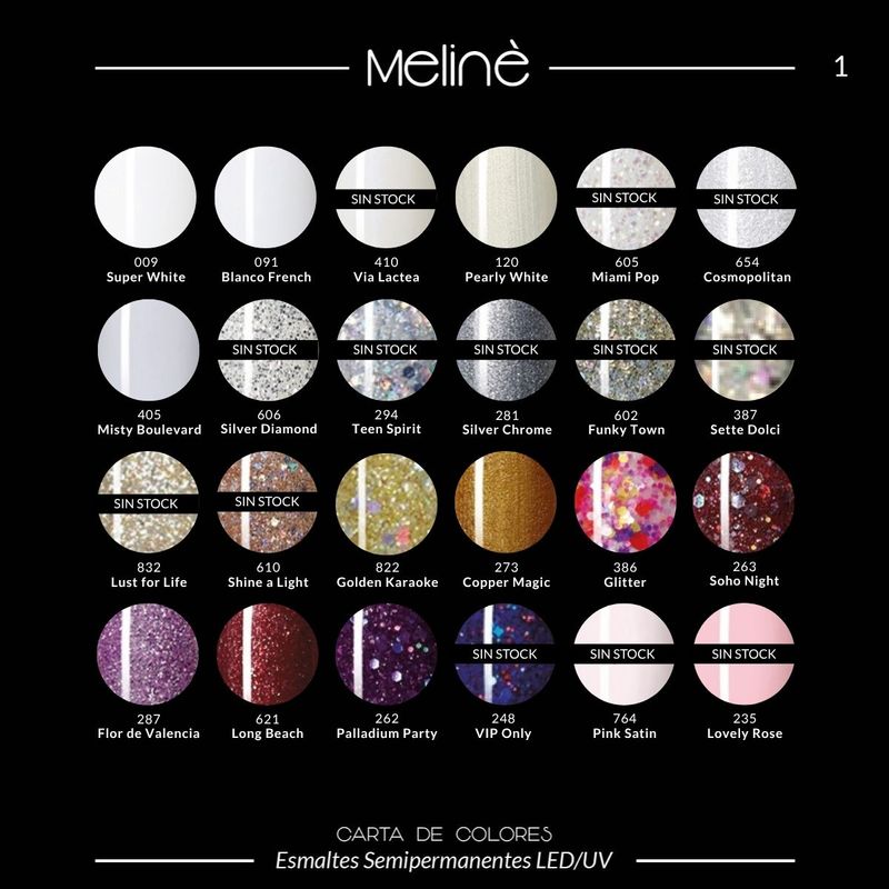 12 Esmaltes Semipermanentes Meline