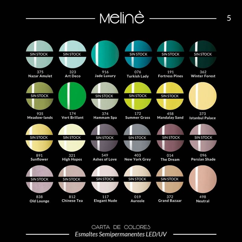 12 Esmaltes Semipermanentes Meline